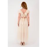 Universal AN10636 FLORA FIRFIRLI SIRT DETAYLI HAM BOHEM ELBİSE