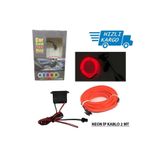 Universal Araba Araç Içi Torpido Ledi Ip Neon Ip Led El Wire 2 Metre Kırmızı