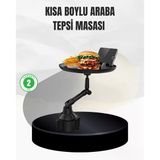 Universal Araç İçi Bardaklık Tepsisi 9 İnç Yemek Alanı Ve Telefon Standlı Mir44087485
