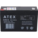 Universal Ax6-12 6V Volt - 12AH Amper Bakımsız Kuru Akü - Altın - 1 Adet