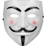 Universal Beyaz Renk Pembe Yanaklı İthal V For Vendetta Maskesi