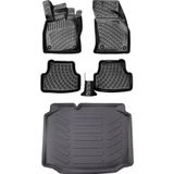 Universal Bmy Oto Aksesuar Seat Toledo Sedan 2012 Sonrası 3D Araca Özel Paspas ve Bagaj Havuzu Set