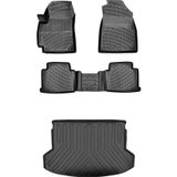 Universal Bmy Oto Aksesuar Toyota Corolla C Sedan 2002-2007 3D Araca Özel Paspas ve Bagaj Havuzu Set