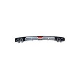 Universal DFZR326 Renault Megane 2 Sedan Difüzör 4 Egzoz Çıkışlı Arka Tampon Eki