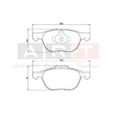 Universal Disk Fren Balatası Ön Ford C-Max Focus C-Max 03-2007 Focus 04> Grand C-Max 10> Kuga I-Iı
