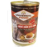 Unıversal Food Yetişkin Kedi Sığır Eti Püre 12 Adet