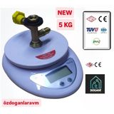 Üniversal Global R600a R134a Gaz Dijital Terazili Tüp Destek Ünitesi 5Kg