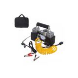 Universal HAVA KOMPRESÖRÜ ÇİFT SİLİNDİR METAL GÖVDE PROFESYONEL 12V ÇANTALI BTKMPRS03