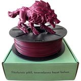 Universal Hyper 1.75MM Bordo 1kg-Hızlı 3D Yazıcı Filamenti - Profesyonel Baskı - 00-Siyah - Beyaz