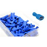Universal Izoleli Dişi 6,3 mm Kablo Terminali Mavi (1,50-2,50MM GFFD-2638) 200 Adet