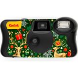 Universal Kodak Funsaver Flash Chrismes 39 Poz Özel Seri Sınırlı Üretim Tek Kullanımlık Analog Fotoğraf Makinesi - Ahududu
