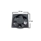 Universal Kuluçka Makinesi Fan 17x17cm Çelik Kırılmaz Yanmaz Bilyalı Kare Fan 220 Wolt - Vadastore