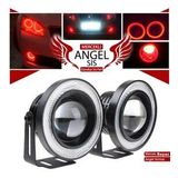 Universal Mercekli Led Angel Sis Farı, 76mm Kırmızı Renk