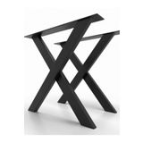 Universal Metal X Ayak Çalışma Ve Yemek Masası Ayağı 2 Adet Bir Takım Ürünü