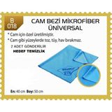 Universal Micro Fiber Cam Bezi.üniversal Polikur.40 x 50 Cm. 2 Adet.
