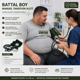 Universal Obez Tansiyon Aleti I Battal Boy Tansiyon Aleti I Büyük Boy Tansiyon Aleti I Büyük Manşonlu Tansiyon Aleti - Yeşil