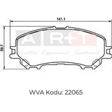 Universal Ön Fren Balatası Renault Kadjar 15> Koleos 16> / Nıssan Qashqaı J11 Kasa 13> Xtraıl 13>