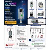 Üniversal Orjinal Dc Mixer Blendır Motoru Blender 220V Dc Motor Adaptörü Dahil