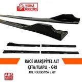 Üniversal Piano Black Kulaklı Flaplı Marşpiyel Lipi Bıçağı Gri