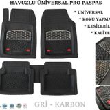 Universal Renault 9 Sedan 1994 Uyumlu Derin Havuzlu Pro Paspas Siyah - Gri