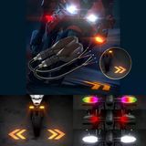 Üniversal Rgb Animasyonlu Motosiklet Led Park Sinyal Lambası Projeksiyonlu Lazer Led Stop 12V Sağ Sol Takım Yüksek Parlaklık İkaz Işığı