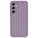 Universal Samsung Galaxy A25 5g Kılıf Petek Silikon Kapak - Lila