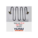 Universal Semaver & Çay Makinesi Rezistans (ısıtıcı) - Zikzak, 2500w, 20cm, Krom