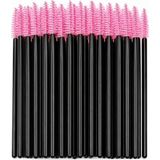 Universal Shopexxtra 50’li Kaş ve Kirpik Tarama Fırçası, Tek Kullanımlık Maskara Spoolie Fırça Seti, Ipek Kirpik, Microblading ve Kalıcı Makyaj Için - 0-Siyah