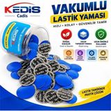 Universal SN-38104 Lastik Tamir Yaması 58MM Doğal Kauçuk Soğuk Yama Seti (80’li Paket) - 00-Siyah - Beyaz