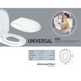 Universal Thermoplast Yavaş Kapanan Klozet Kapağı