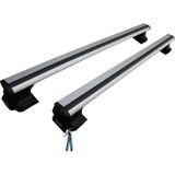 Universal TrophyBars Kilitlenebilir (120 cm) Gri Ara Atkı - Volkswagen Golf 5 (2009-2012) Hatchback ile Uyumlu Tavan Barı