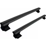 Universal TrophyBars Kilitlenebilir (120 cm) Siyah Ara Atkı - Toyota Auris 1 E150 (2006-2012) Hatchback ile Uyumlu Tavan Barı
