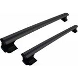Universal TrophyBars Kilitlenebilir (120 cm) Siyah Ara Atkı - Volvo V40 I (1995-2004) Sedan ile Uyumlu Tavan Barı