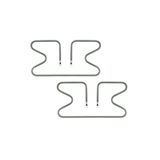 UNİVERSAL TYPE Arçelik K 2369b Tost Makinesi Rezistansı 2 Adet