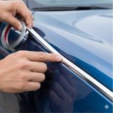 Universal Uyumlu Yapışkanlı 18 Mm 5 Metre Krom Nikelaj Trim Şerit Araç Dış Dekor Bandı
