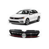 Universal Volkswagen Jetta Mk6 Ön Panjur Gli Kırmızı Şeritli Siyah 2015-