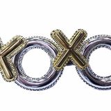 Universal Xoxo Yazılı Yılbaşı Partisi Gözlüğü Gümüş Renk