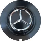 Universal Yıldız Desenli Maybach Jant Uyumlu Siyah Jant Göbeği 145X130 Mm. Geçmeli (1 Adet)