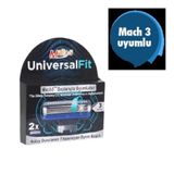 Universalfit 3 Bıçaklı Erkek Sistem Tıraş Bıçağı Kartuşu 2 Adet
