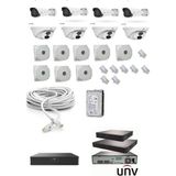 Uniview 2mp 8 adet ıp kamera seti sesli 1 aylık kayıt kapasitesi - unv
