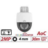 Uniview Unv UAC-P112-AF40-W 2mp Fullcolor Mini Hareketli ve Sesli Pt Ahd Kamera
