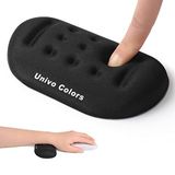 Univo Colors Siyah Süper İnce Hafızalı Köpük Bilek Desteği Yumuşak Jel Ergonomik Fare Altlığı Fare, Oyun, Bilgisayar, Dizüstü Bilgisayar, Ofis için Bilek Desteği