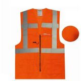 Uniwest UW-221 Baskısız Turuncu Fileli Yönetici Mühendis Yeleği