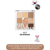 Unleashia Glitterpedia Eye Palette No:2 9 Renkli Simli Göz Farı Yüksek Kalıcılık ve Işıltılı Görünüm