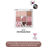 UNLEASHIA Glitterpedia Eye Palette Toz Göz Farı 9 Renk Pembe Tonları Vegan Mat Işıltılı 6.6 gr Günlük ve Gece