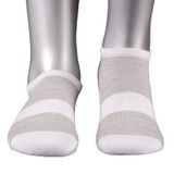 UNLIMITED LEGWEAR 2'li Ekonomik Paket Patik Spor Gri/Beyaz Çorap 40-42