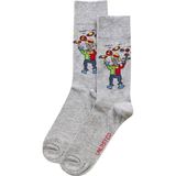 Unlimited Legwear Hayal Gücü Merkezi Derneği Çocukarın Çizimlerinden Palyaço Desenli Gri Erkek Çorabı - 40 - 45