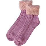 Unlimited Legwear Kalın Kışlık Bileği Pofuduk Pembe Kadın Bot Çorabı - 36 - 40