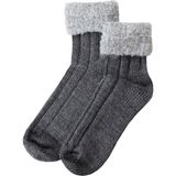 Unlimited Legwear Kalın Kışlık Bileği Pofuduk Siyah Kadın Bot Çorabı - 36 - 40