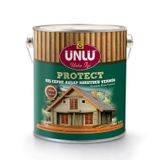 Ünlü Protect Vernikli Dış Cephe Ahşap Koruyucu 2,5L koyu-ceviz